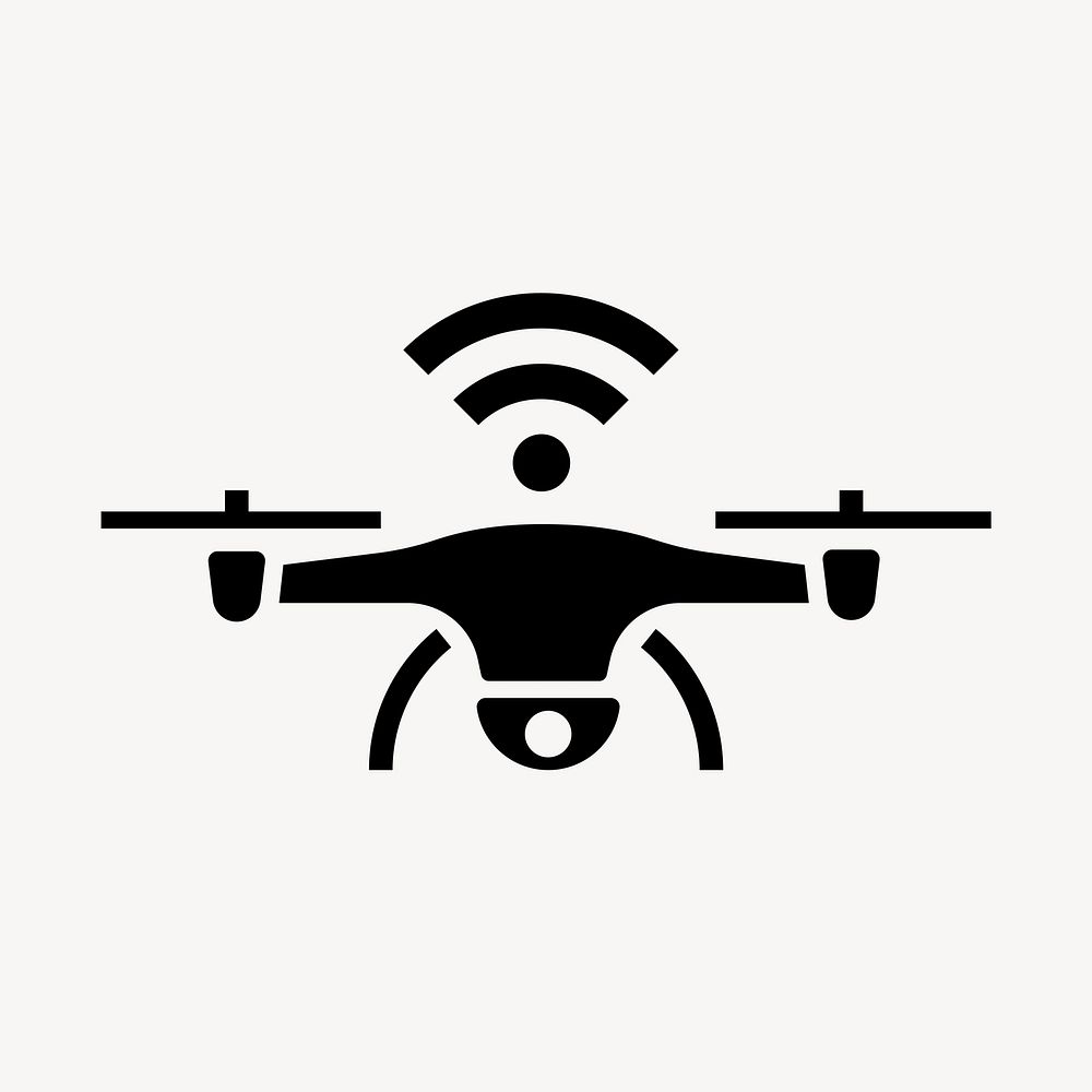 Drone flat icon element vector