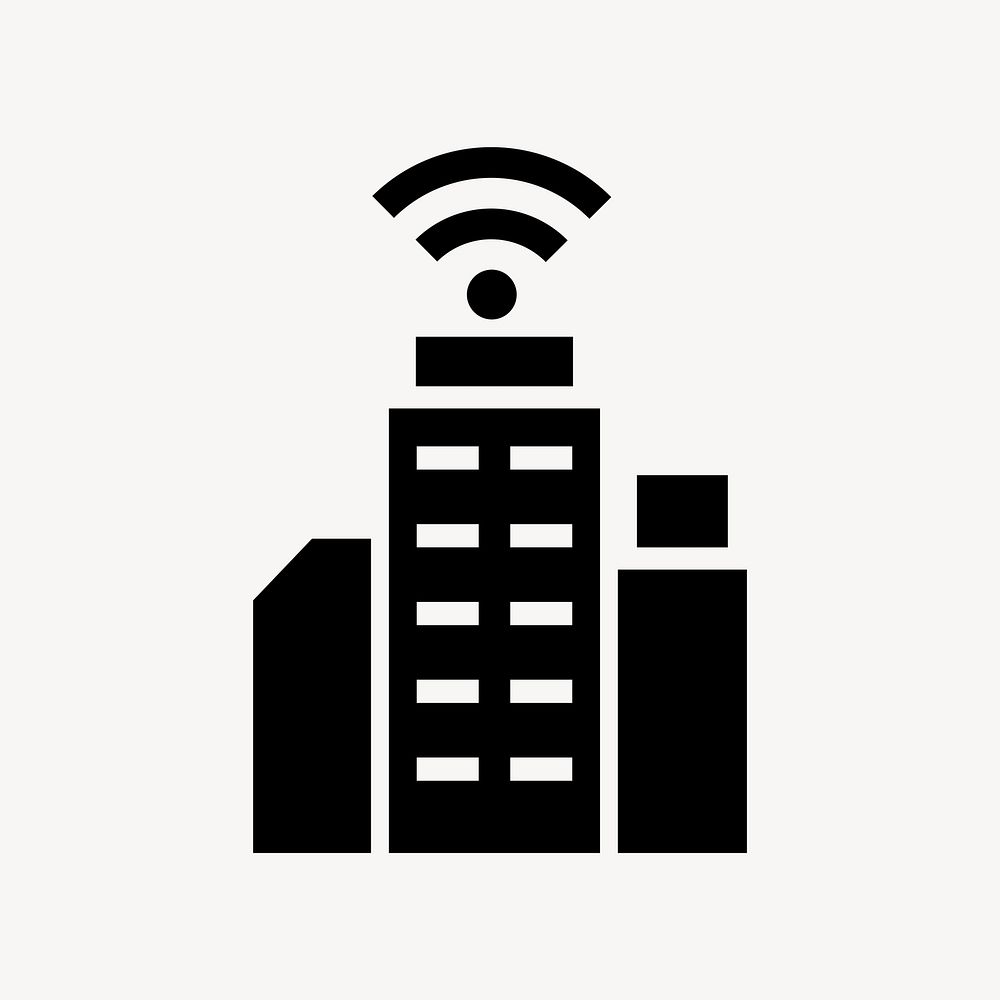 Smart city flat icon element vector