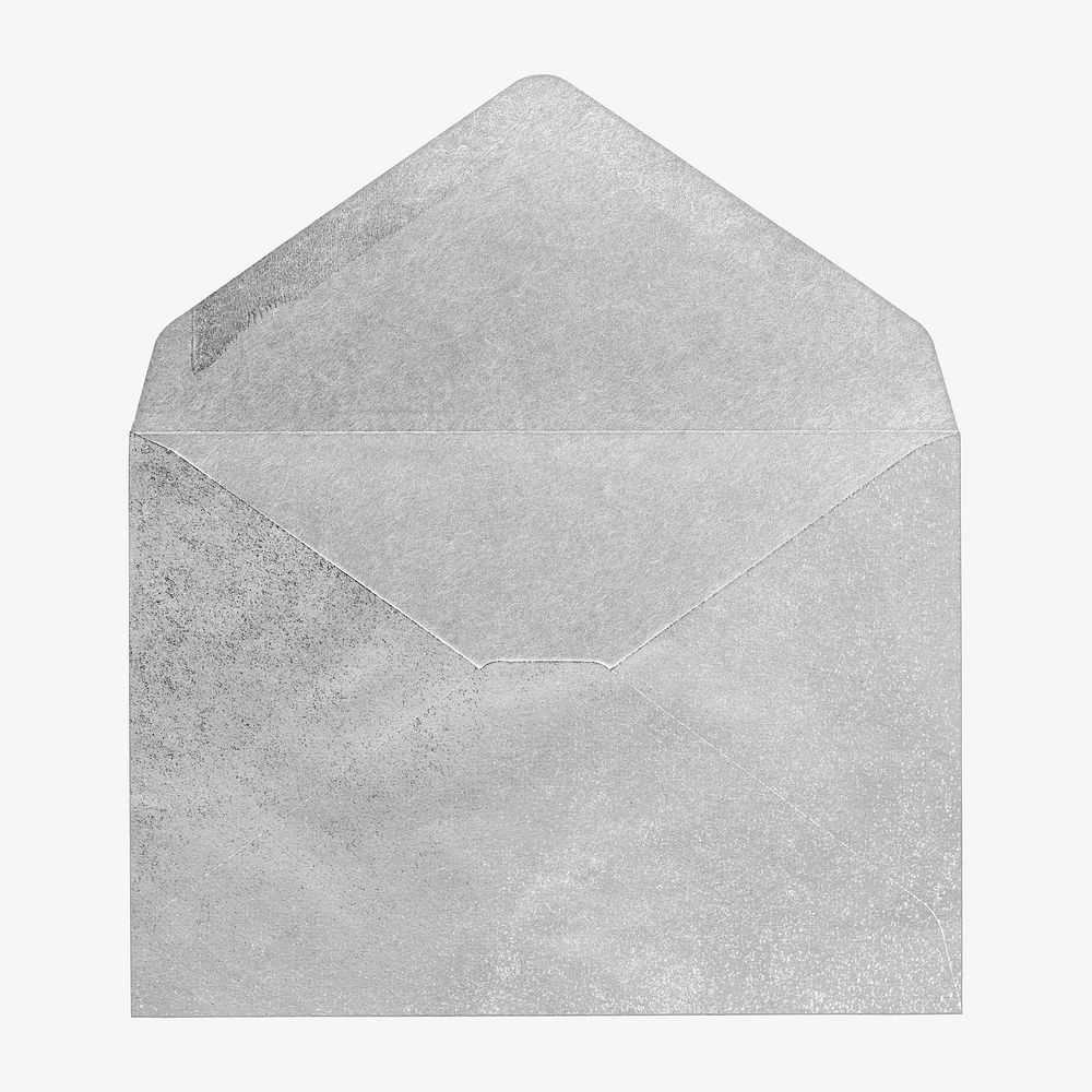 Open envelope collage element psd