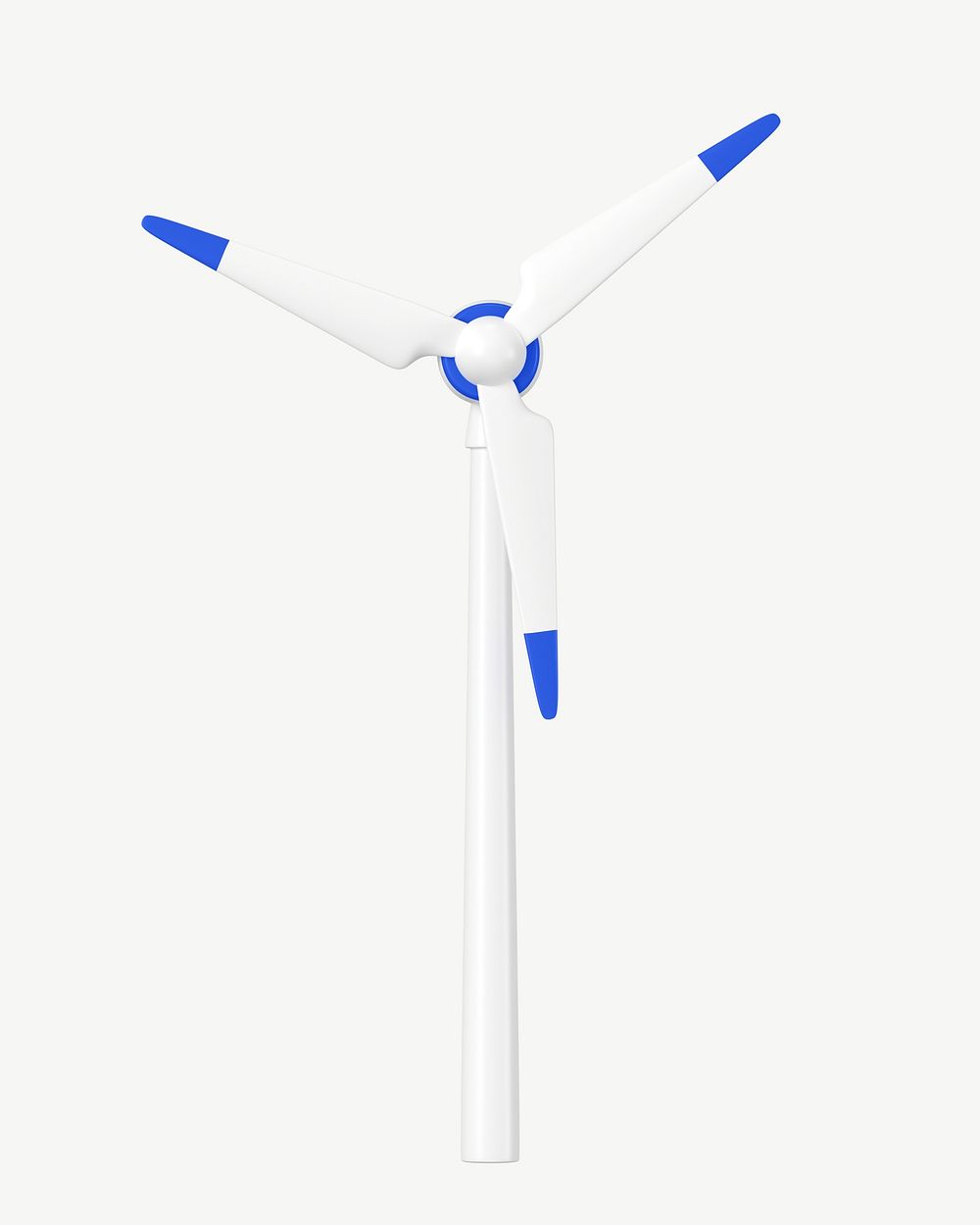 3D wind turbine, collage element psd