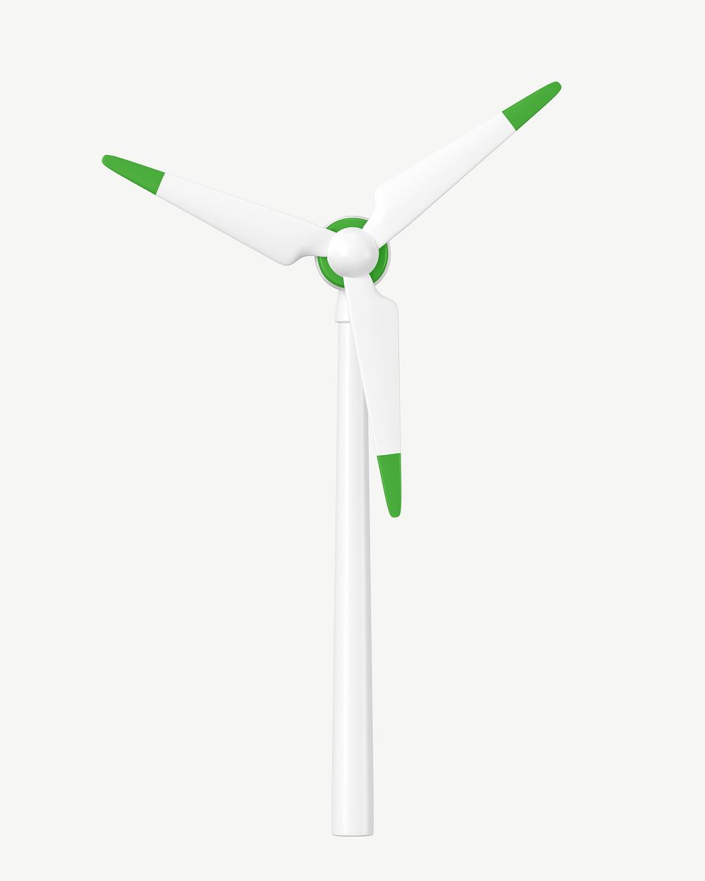 3D wind turbine, collage element psd