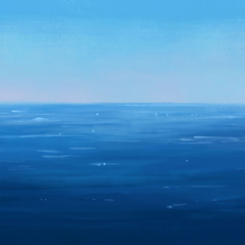 Blue sea background, aesthetic paint Premium Photo Illustration