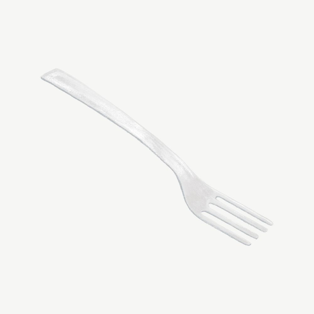 Fork cutlery collage element psd
