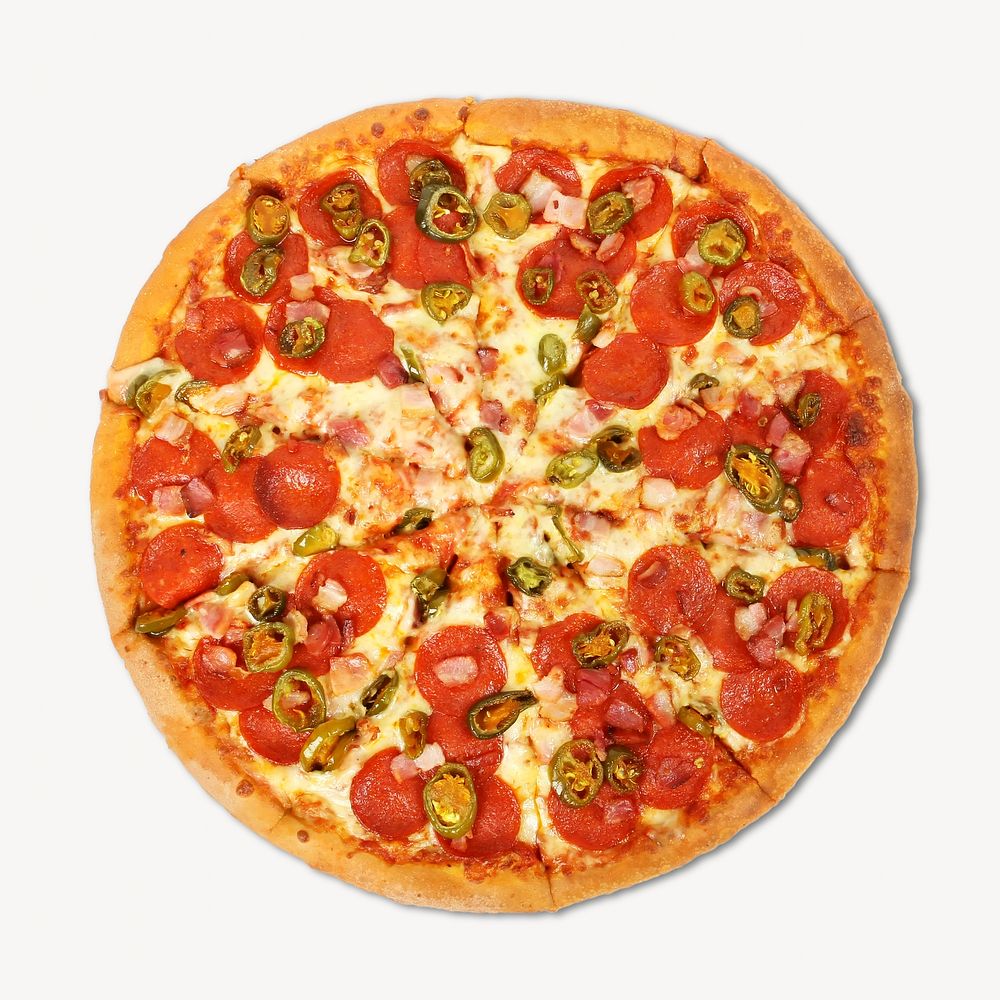 Pizza Italian food isolated image