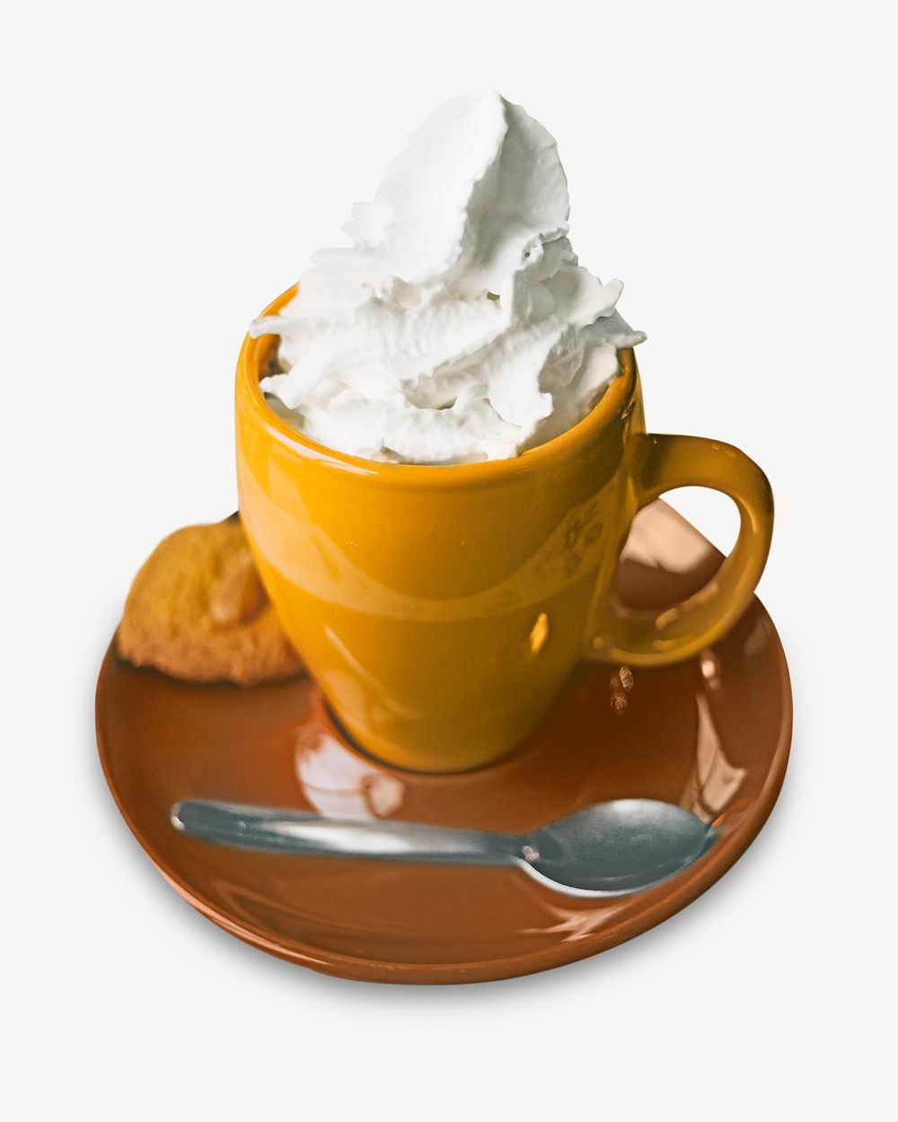 Hot chocolate cup, isolated image