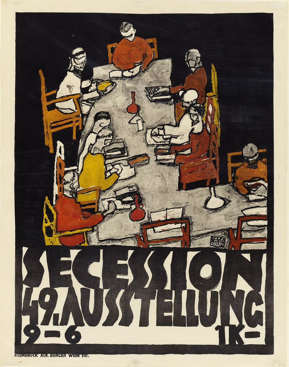 Poster for the 49th Secession exhibition by Egon Schiele
