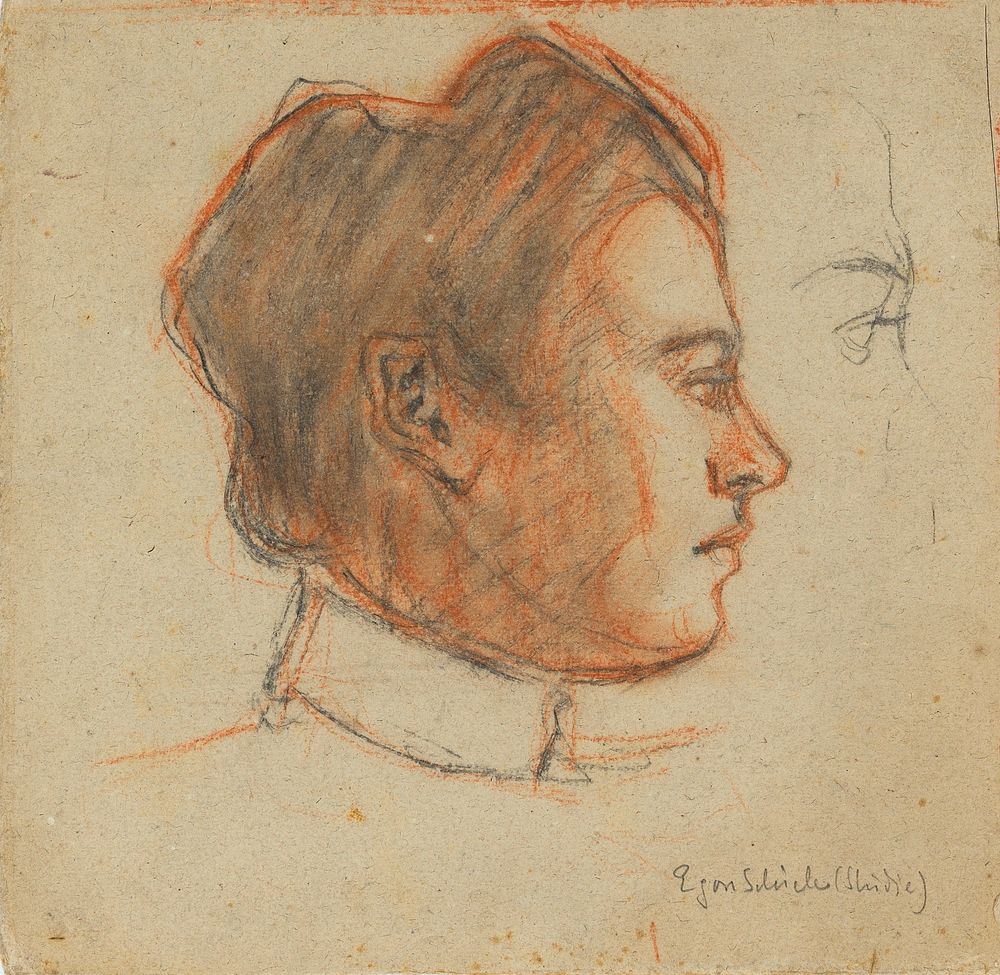 Česk&yacute; Krumlov relative of the artist by Egon Schiele