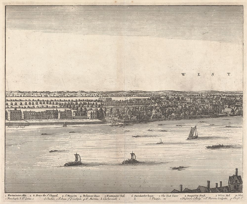 The Prospect of London and Westminster Taken from Lambeth (sheet 1)