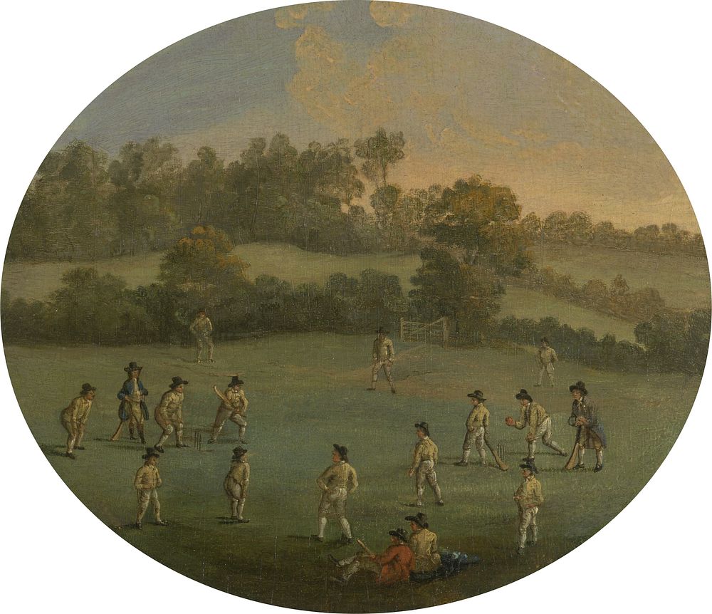 A Game of Cricket (The Royal Academy Club in Marylebone Fields, now Regent's Park)