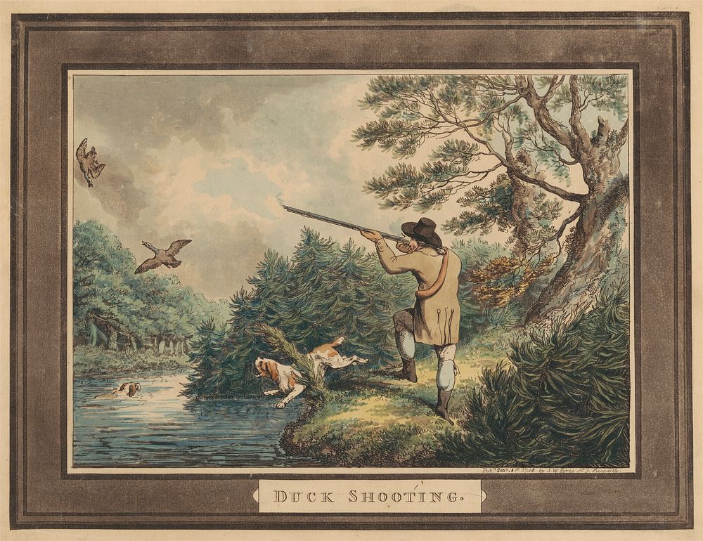 Hunting, Shooting, etc. [set of six]:  1. Duck Shooting