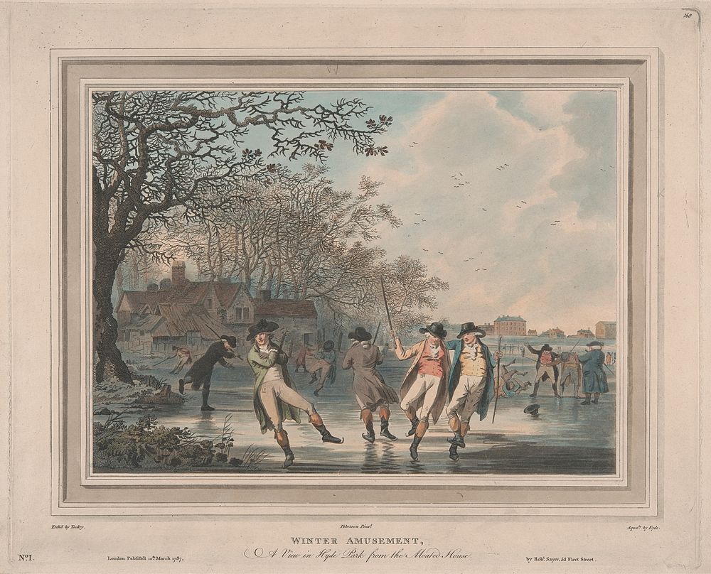 Winter Amusement: A View in Hyde Park from the Moated House