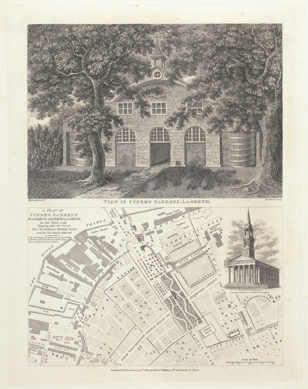 View in Cuper's Gardens, Lambeth
