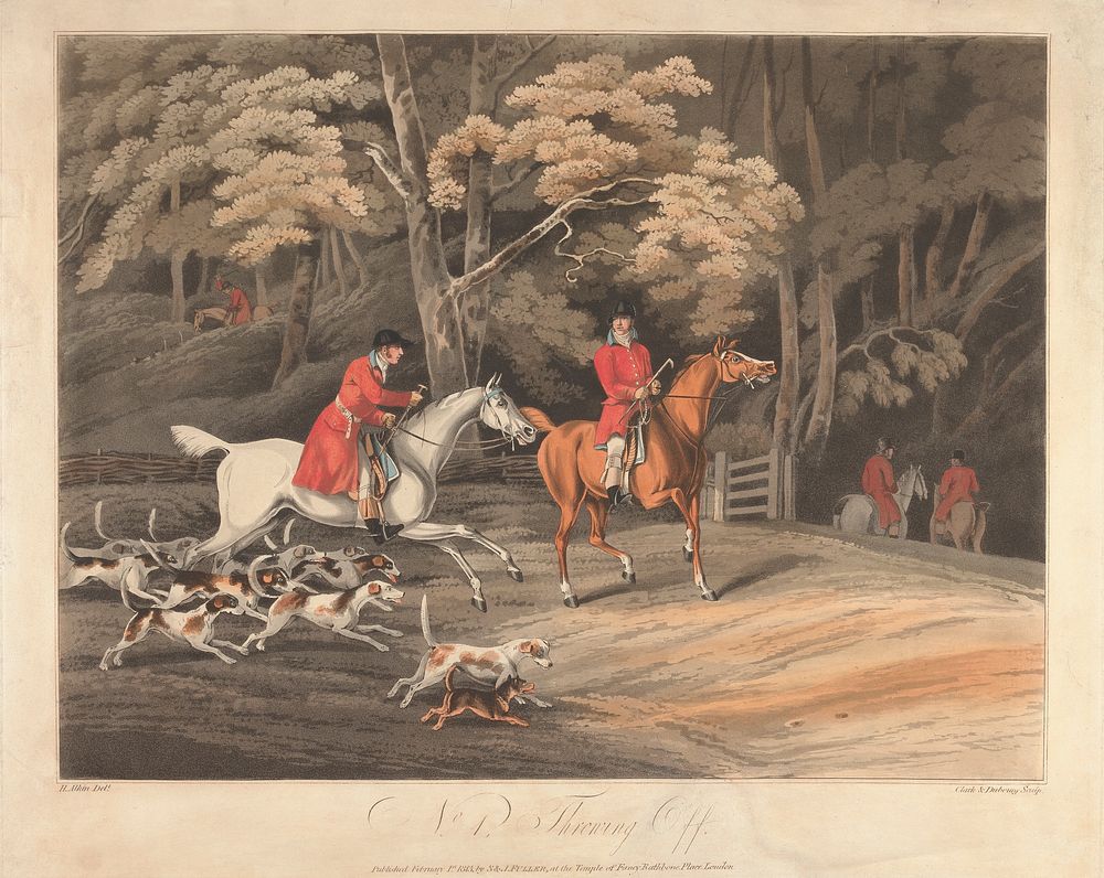Set of Four - Fox-hunting: Throwing Off