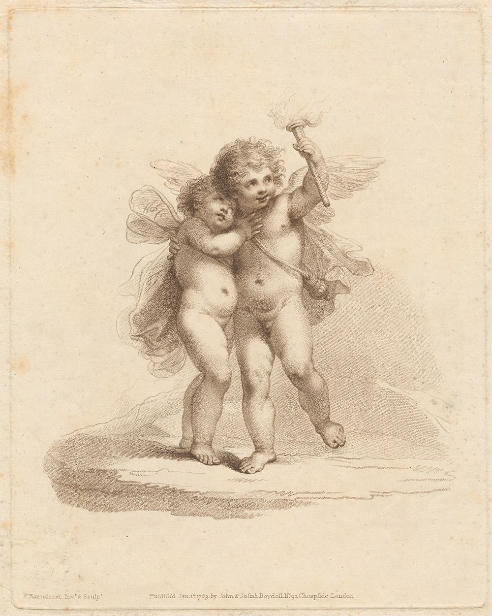Cupid and Psyche by Francesco Bartolozzi 