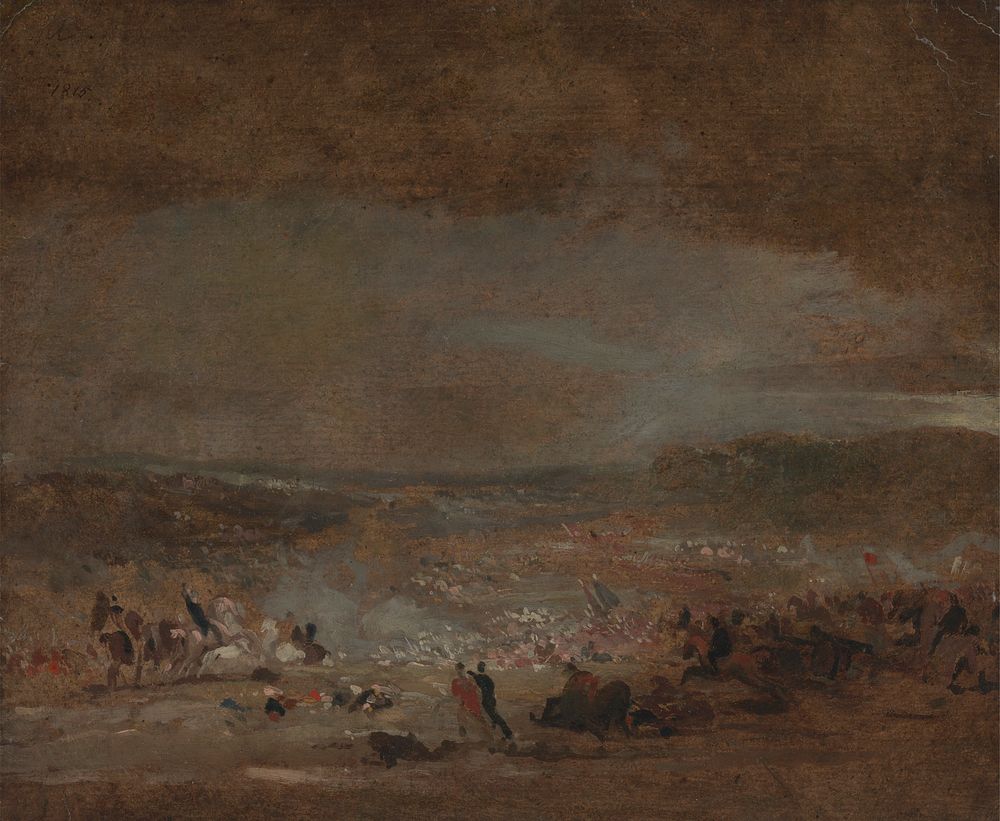 Study for 'Battle of Waterloo'