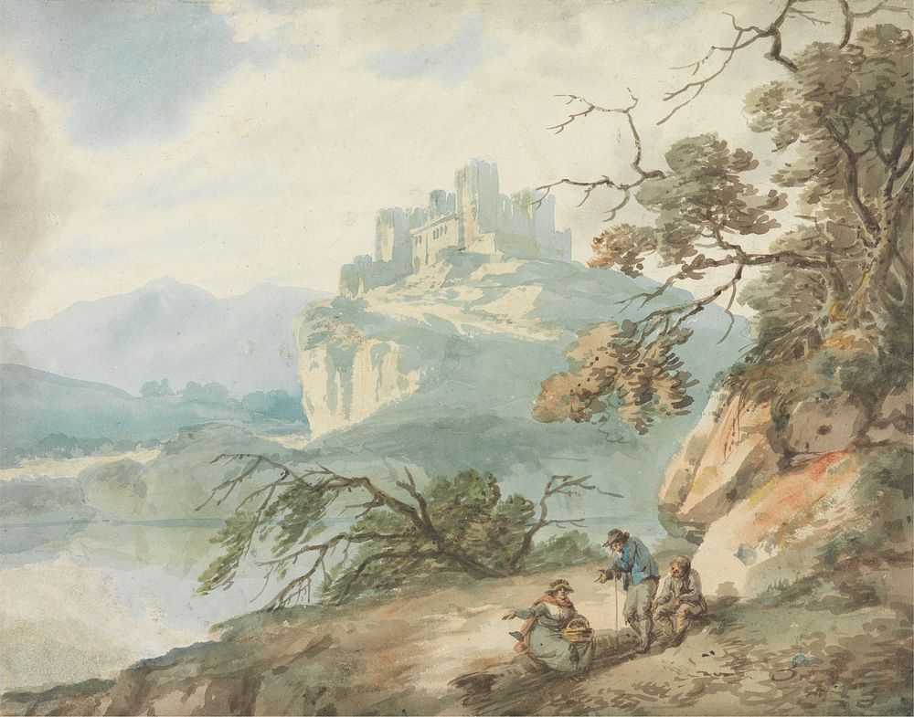 Castle and Figures in a Landscape