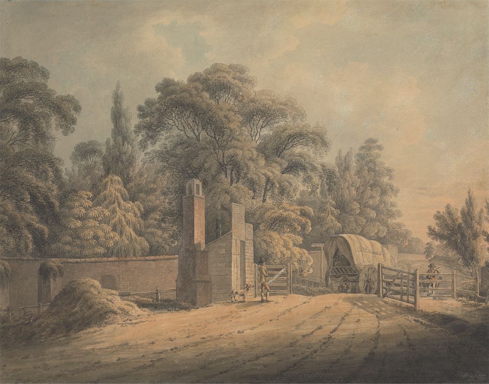 The Bayswater Turnpike by Thomas Hearne