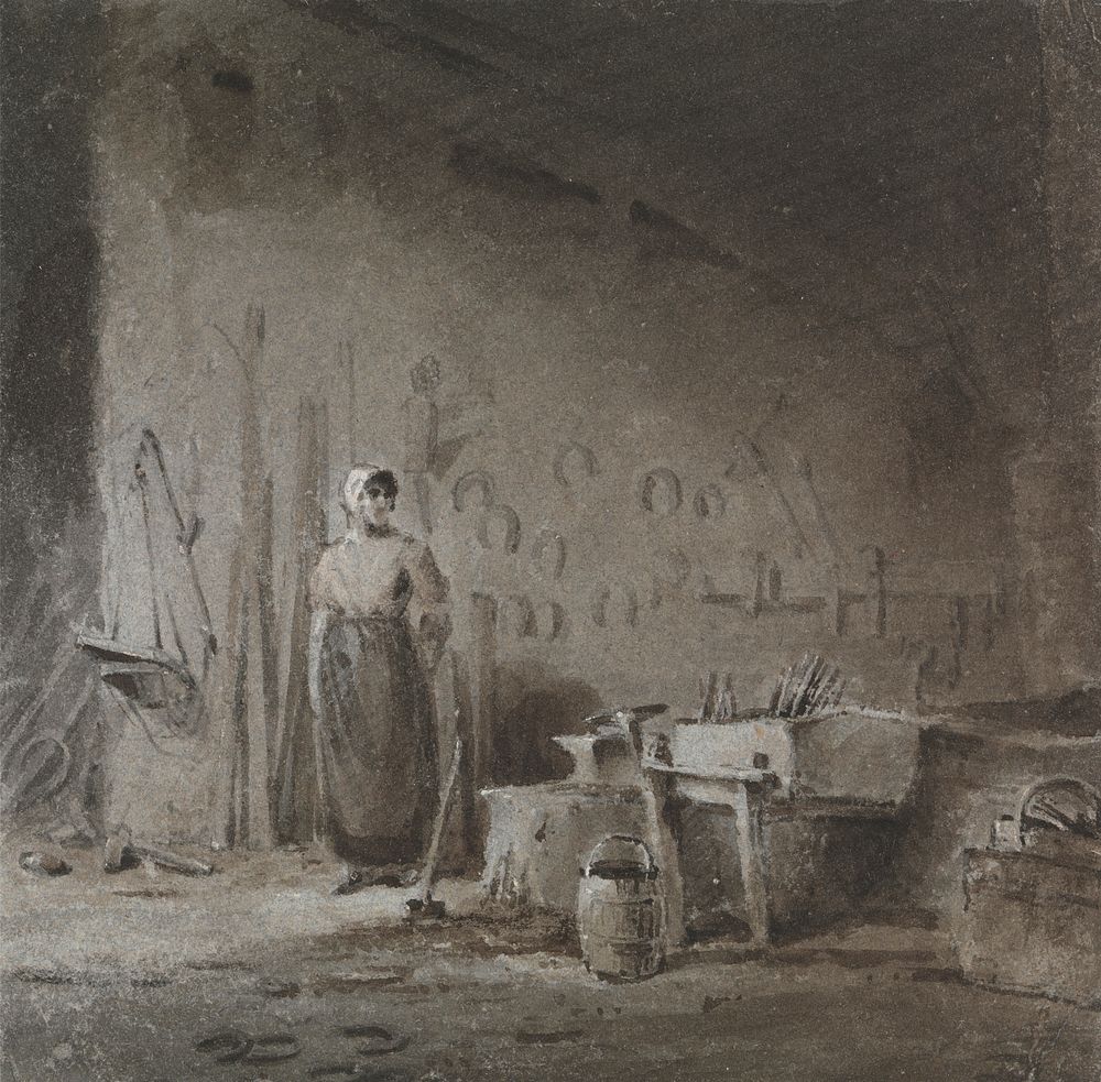 Interior of a Blacksmith's Forge