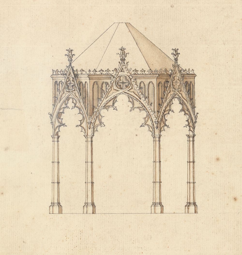 Design for an Unidentified Gothic Structure