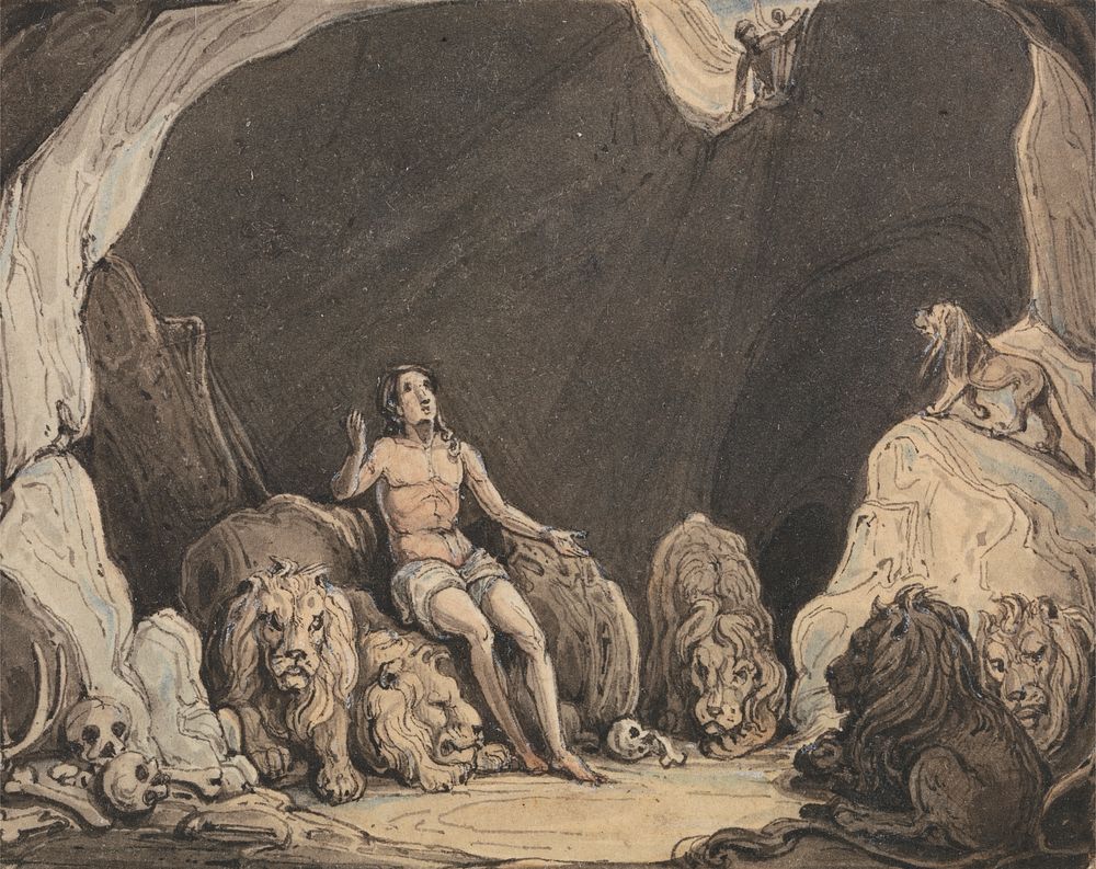 Daniel in the Den of Lions, attributed to John Martin