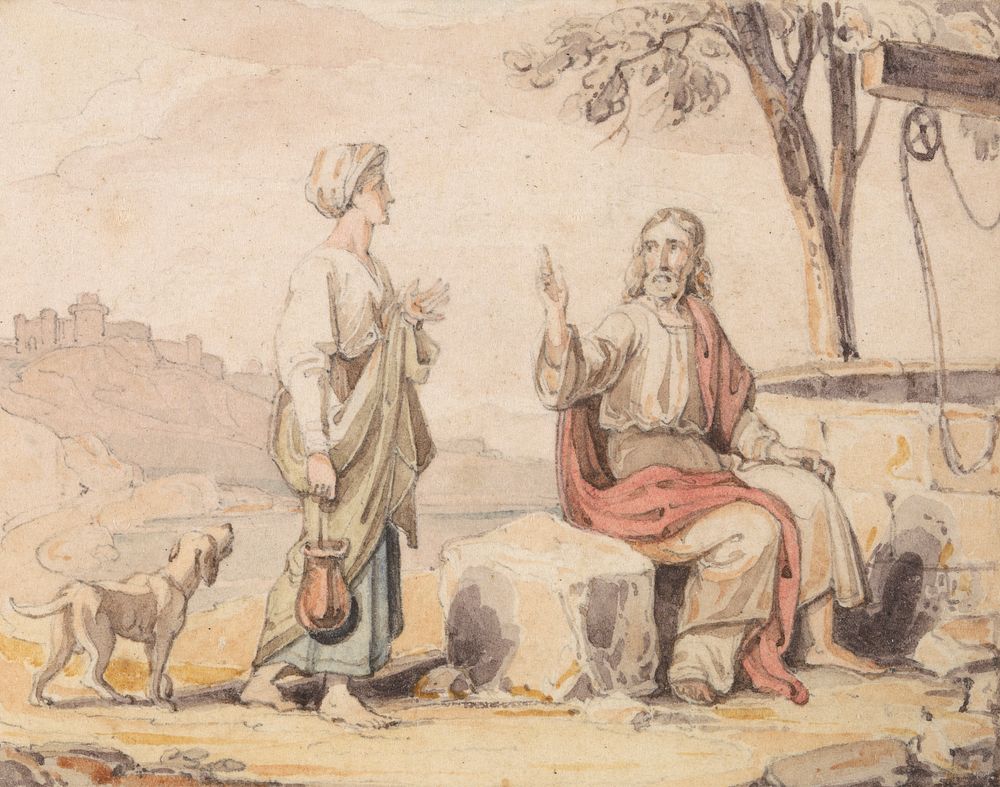 Woman Well, attributed John Martin | Free Photo - rawpixel