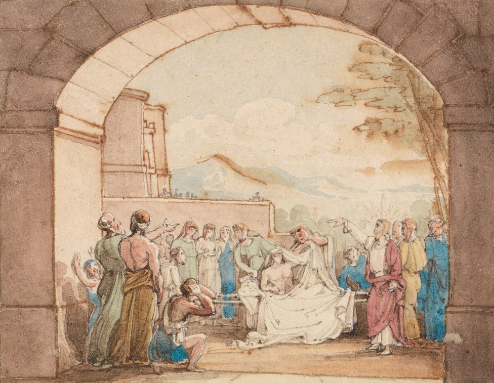 The Raising of Lazarus, attributed to John Martin