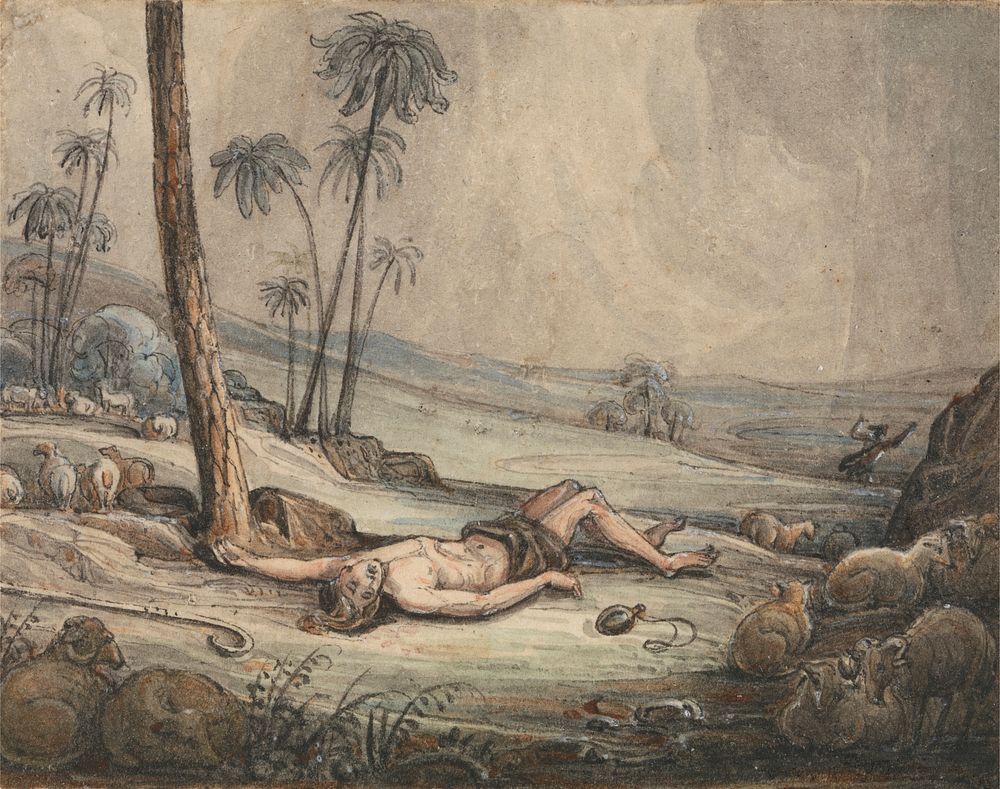 Cain and Abel, attributed to John Martin