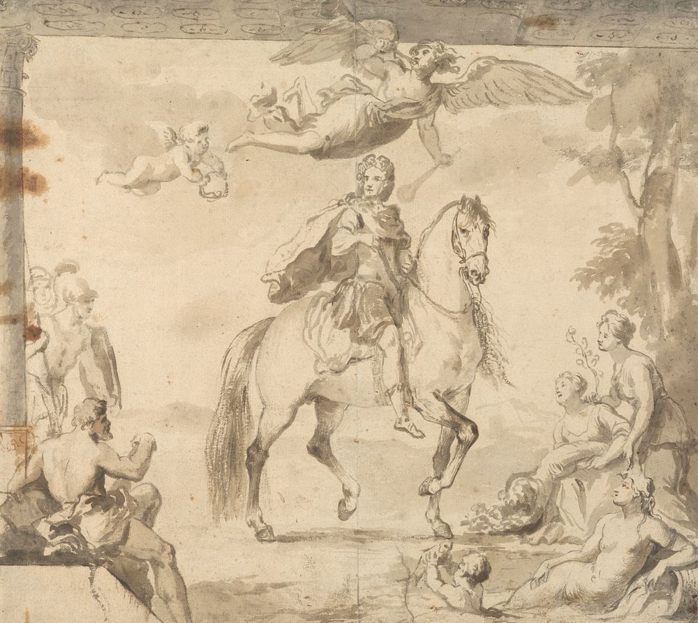 Preparatory Study for the decoration "Equestrian Portrait of George I"