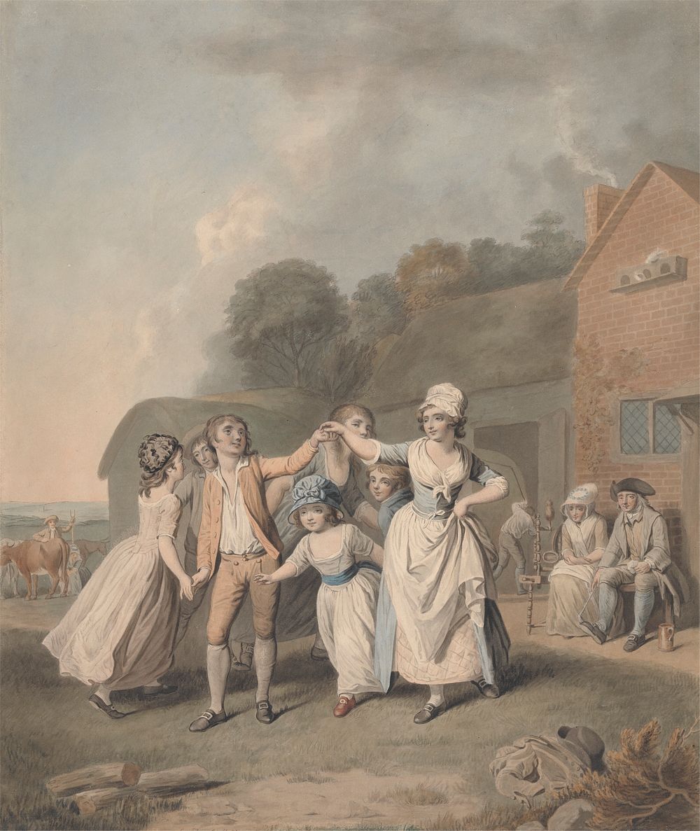 Children Dancing by George Townly Stubbs (after Edward Penny RA)