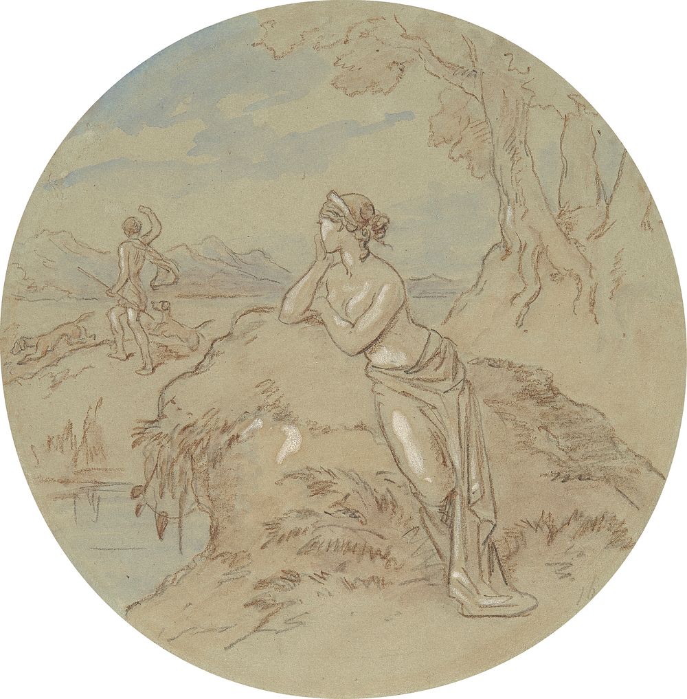 One of eighteen designs for a series of plates illustrating Venus and Adonis