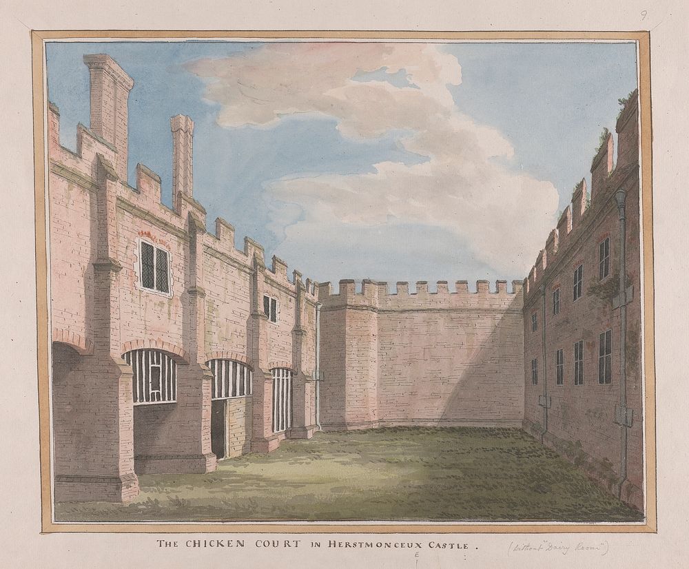 Herstmonceux Castle, East Sussex: The Chicken Court by James Lambert of Lewes