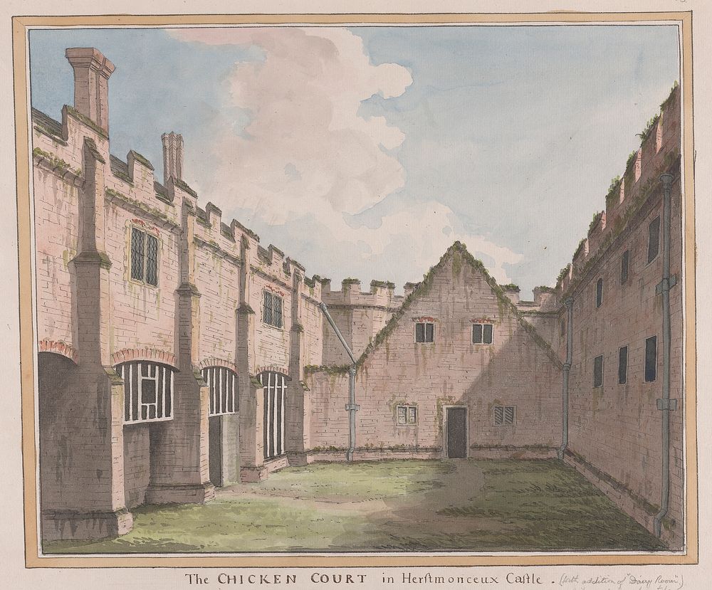 Herstmonceux Castle, East Sussex: The Chicken Court by James Lambert of Lewes