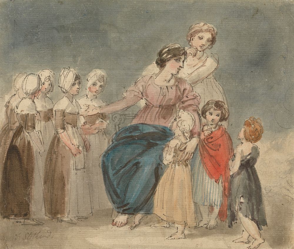 Charity Children and Little Vagabonds by Thomas Stothard