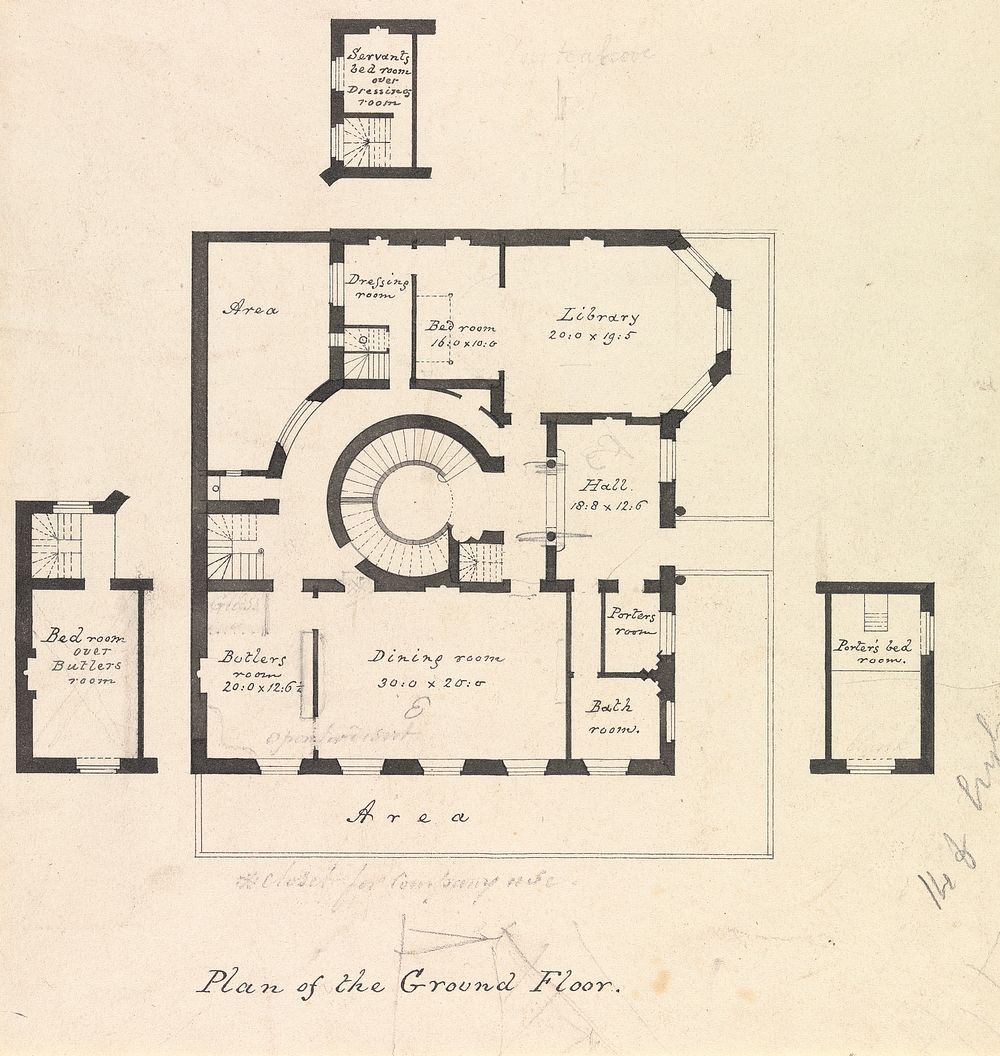 Adrian Hope's House I: Plan of the Ground Floor
