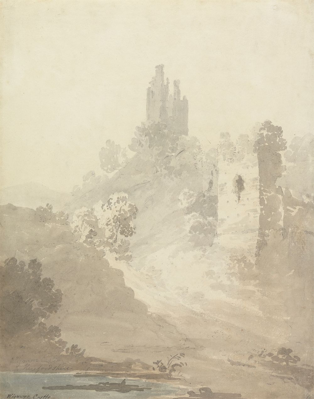 Wigmore Castle, Herefordshire by William Alexander