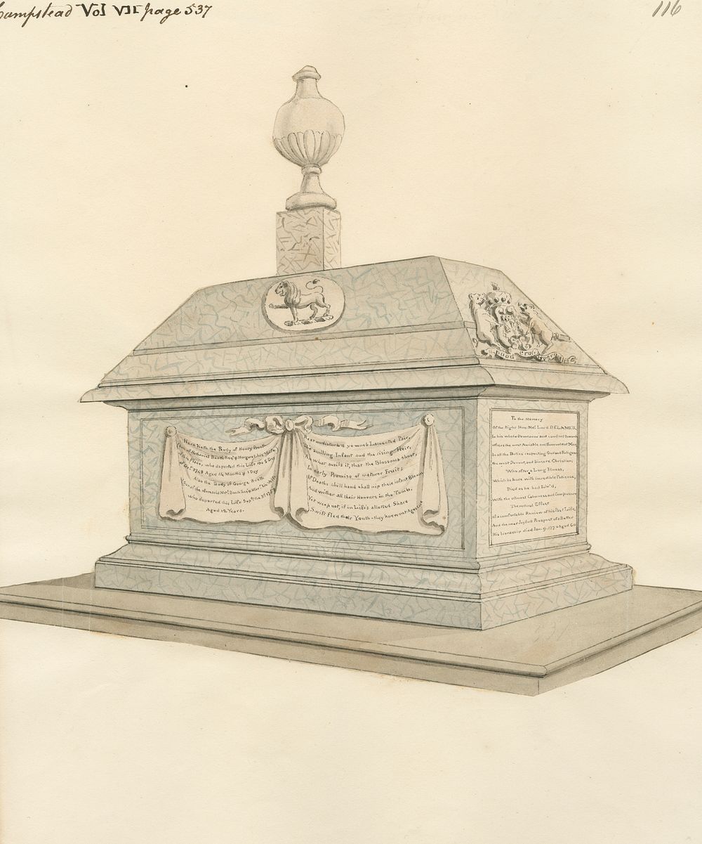 Nathaniel Lord Delamer and Henry and George Booth from Hampstead Church