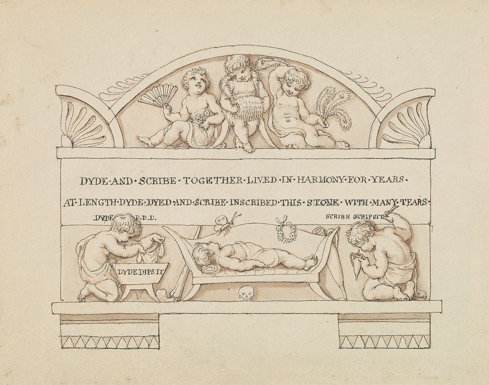 Design for Monument to Dyde and Scribe