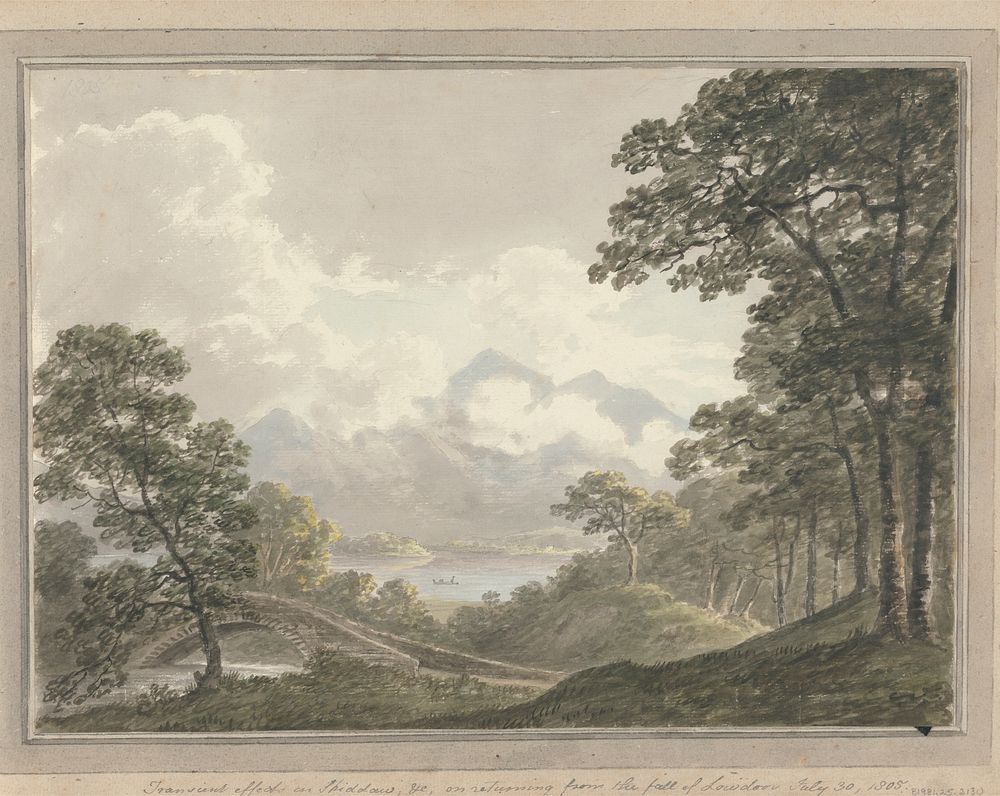 Views in England, Scotland and Wales: Transient effect on Skodow and c., on returning from the fall of Lowdoor, July 30, 1805