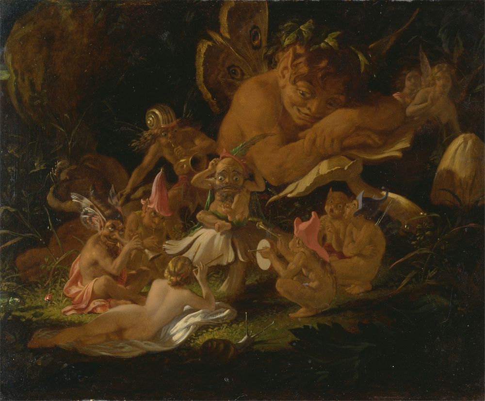 Puck and Fairies, from "A Midsummer Night's Dream"