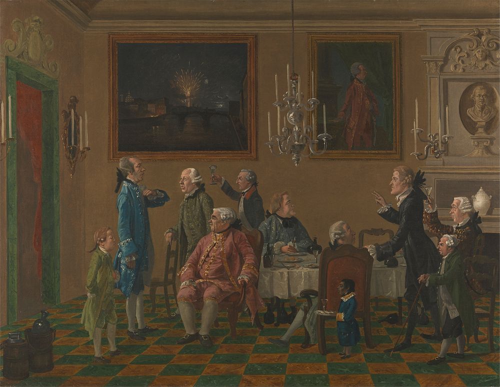 British Gentlemen at Sir Horace Mann's Home in Florence