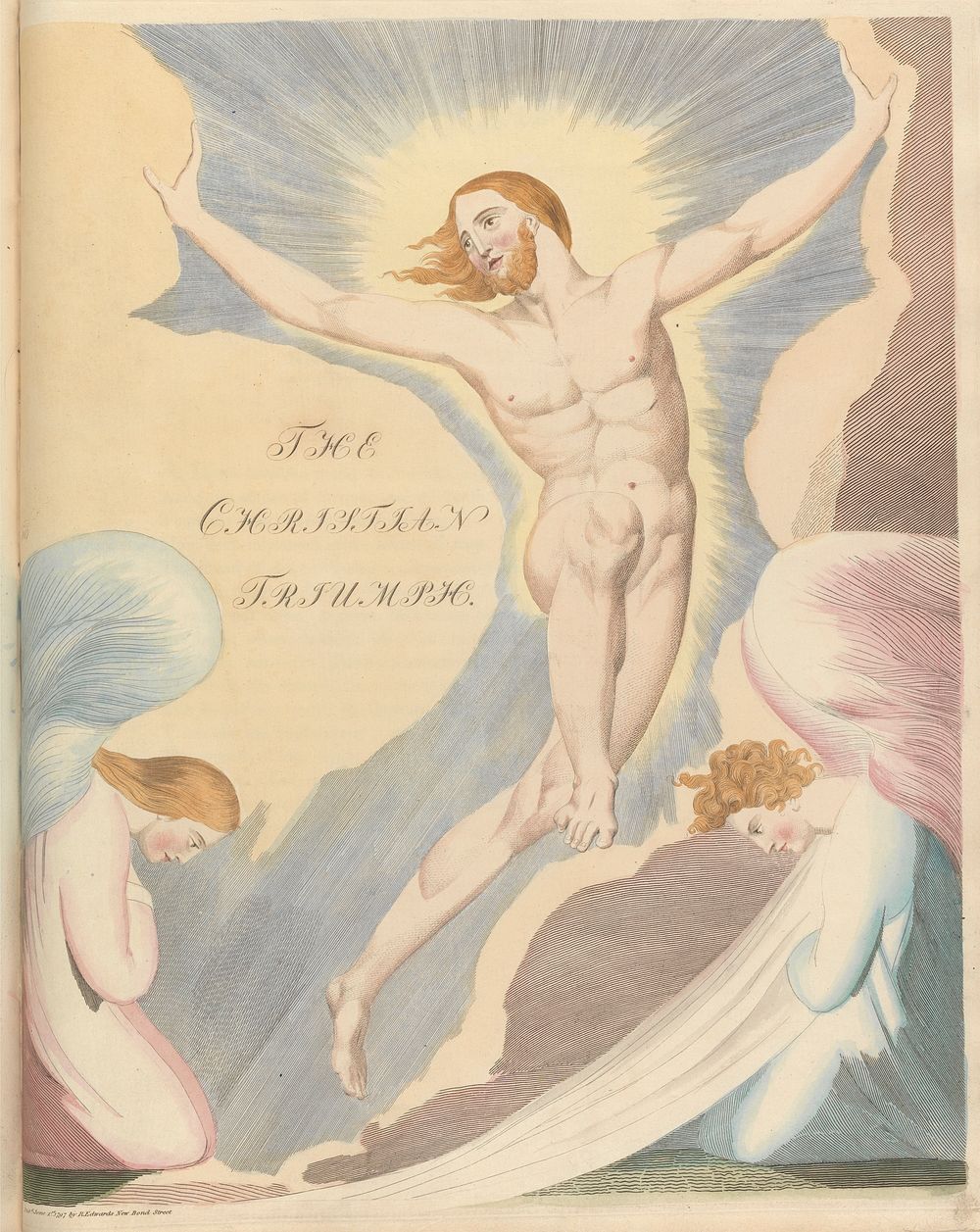 Young's Night Thoughts, Page 65, Night the Fourth, "The Christian Triumph." by William Blake.