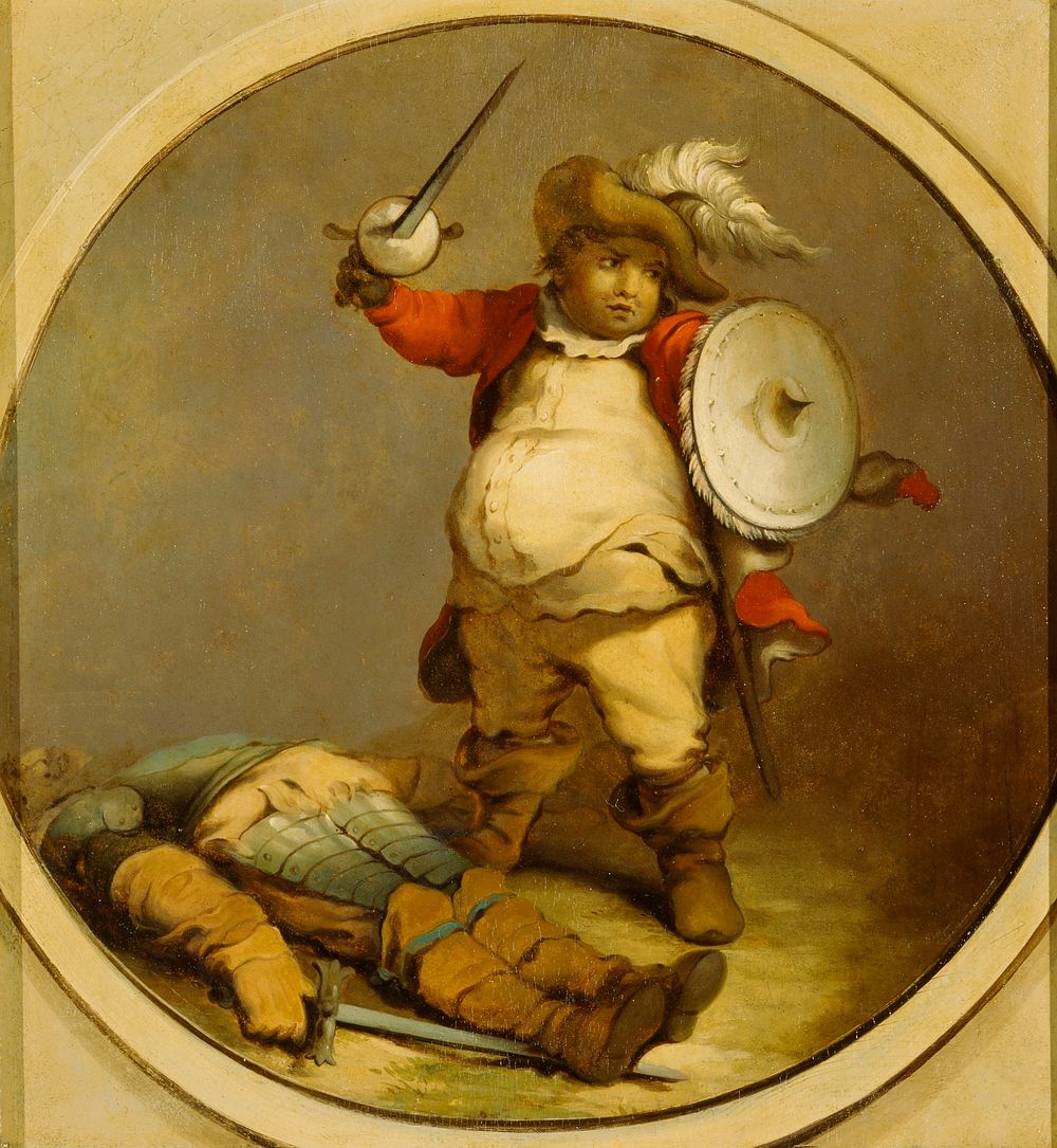 Falstaff with the Body of Hotspur, attributed to Philippe-Jacques de Loutherbourg