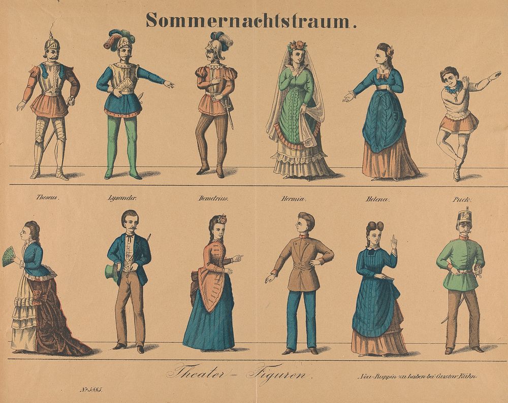 "Sommernachtstraum": Theatre-figuren