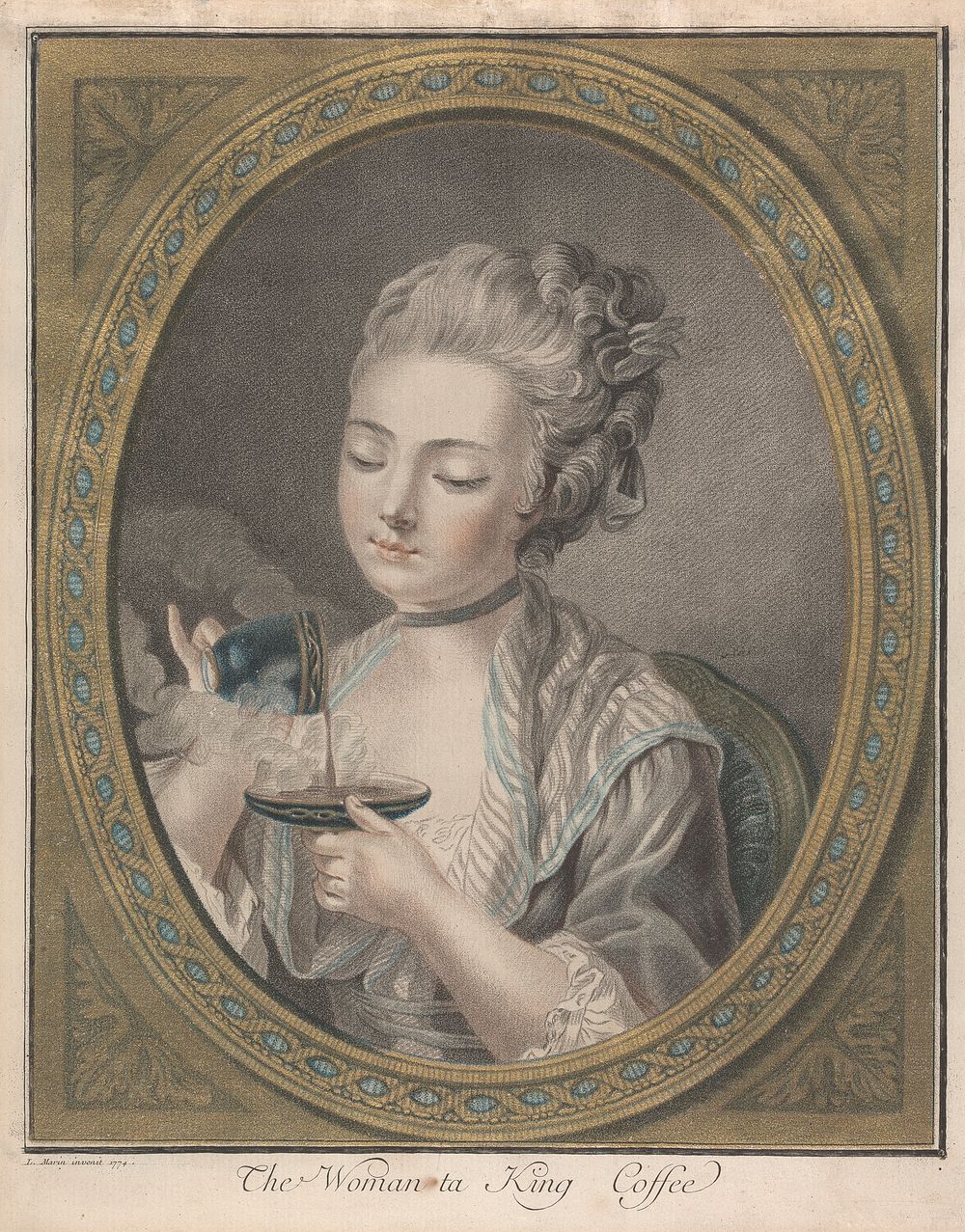 The Woman Taking Coffee by Louis Marin Bonnet