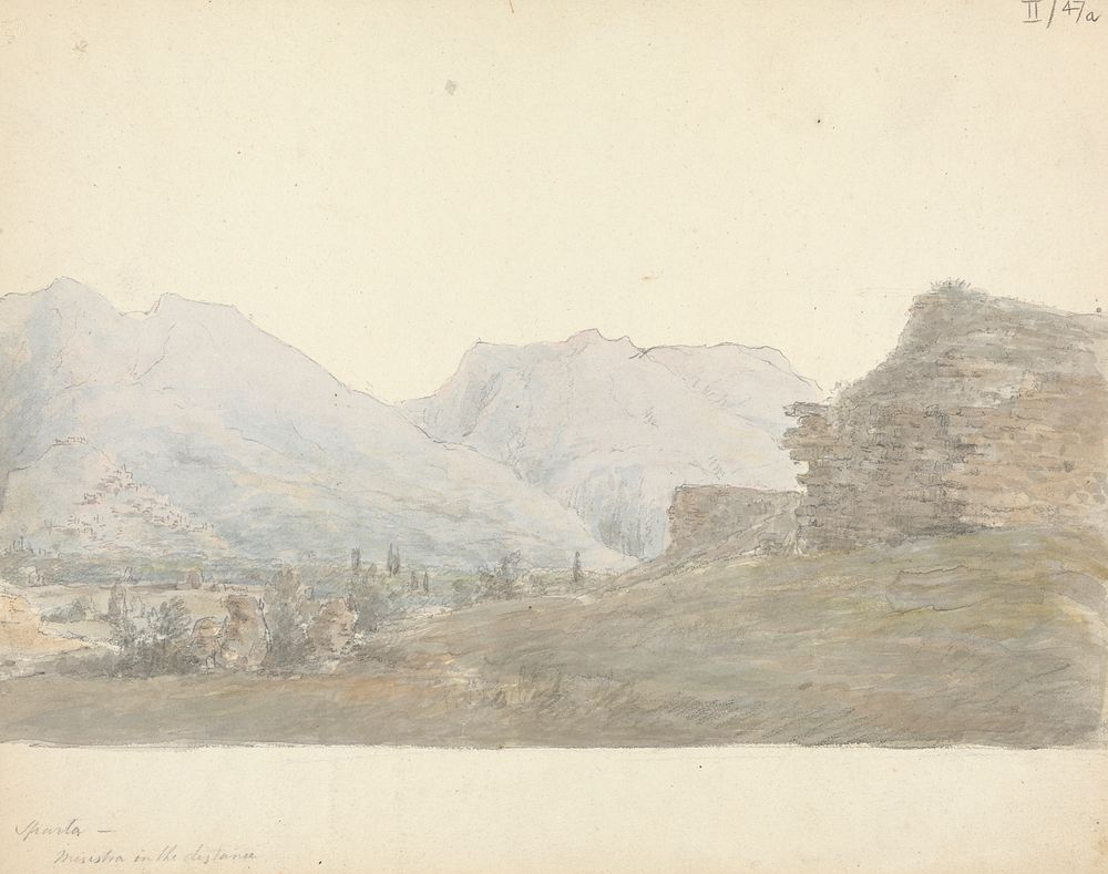 Sparta, Mystras in the Distance by Sir Robert Smirke the younger