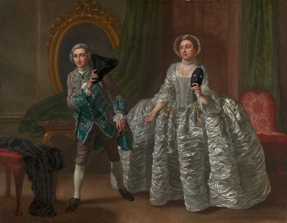 David Garrick and Mrs. Pritchard in Benjamin Hoadley's "The Suspicious Husband"