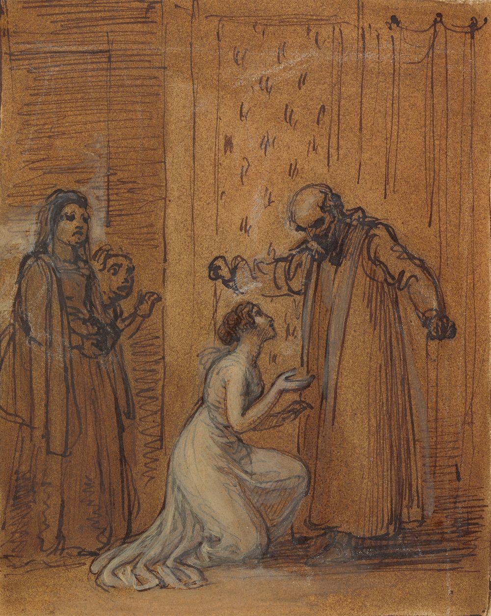 Capulet Railing at his Daughter, Juliet by Robert Smirke