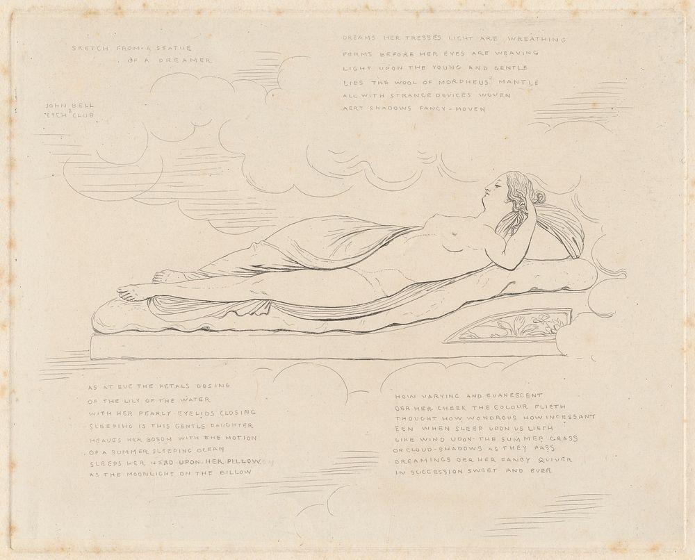 Sketch from a Statue of a Dreamer