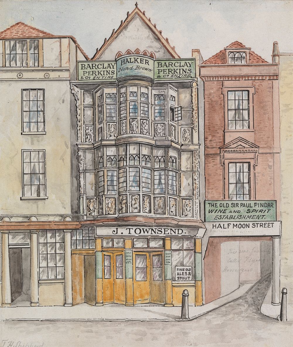 Sir Paul Pindar's House, Bishopsgate Street by Thomas Hosmer Shepherd