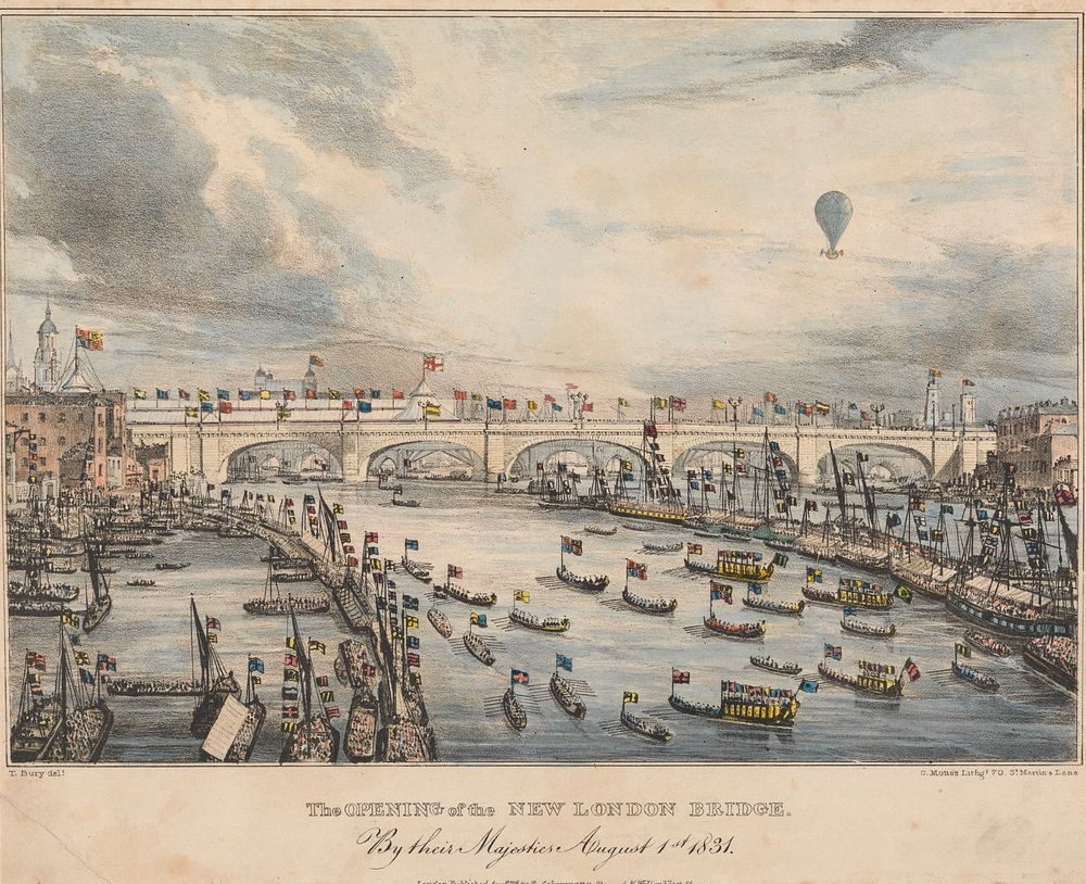 The Opening of the New London Bridge